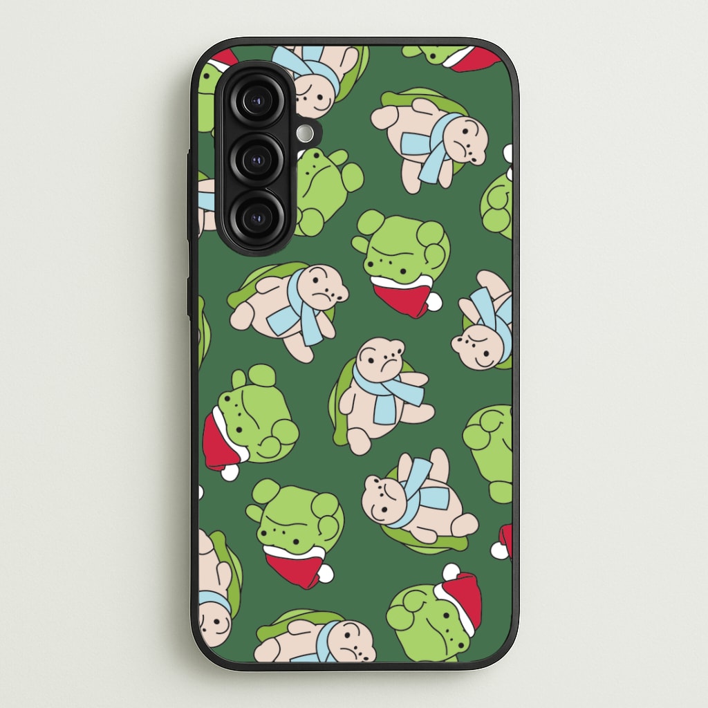 Grumpy Christmas Plushies Pattern Galaxy A16 Case