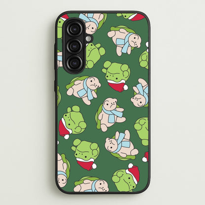 Grumpy Christmas Plushies Pattern Galaxy A16 Case