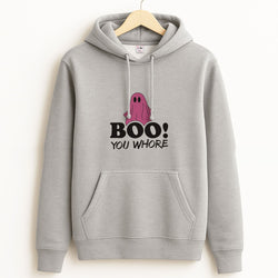 Boo You Ghost Unisex Grey Hoodie