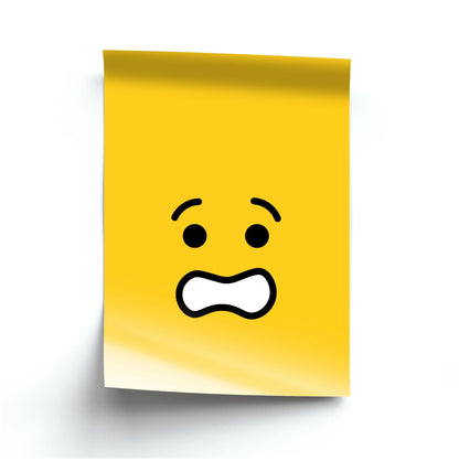 Brick Face Worried Poster