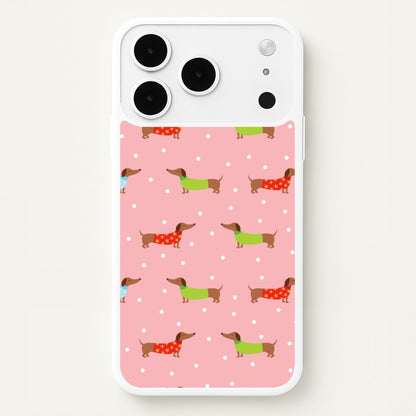 Christmas Jumpers Dachshund Pattern iPhone 17 Pro Max Case
