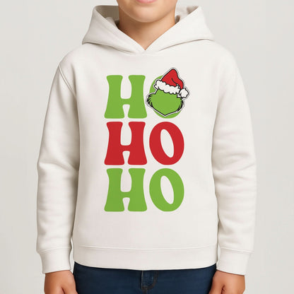 Green Ho Ho Ho Boys Hoodie