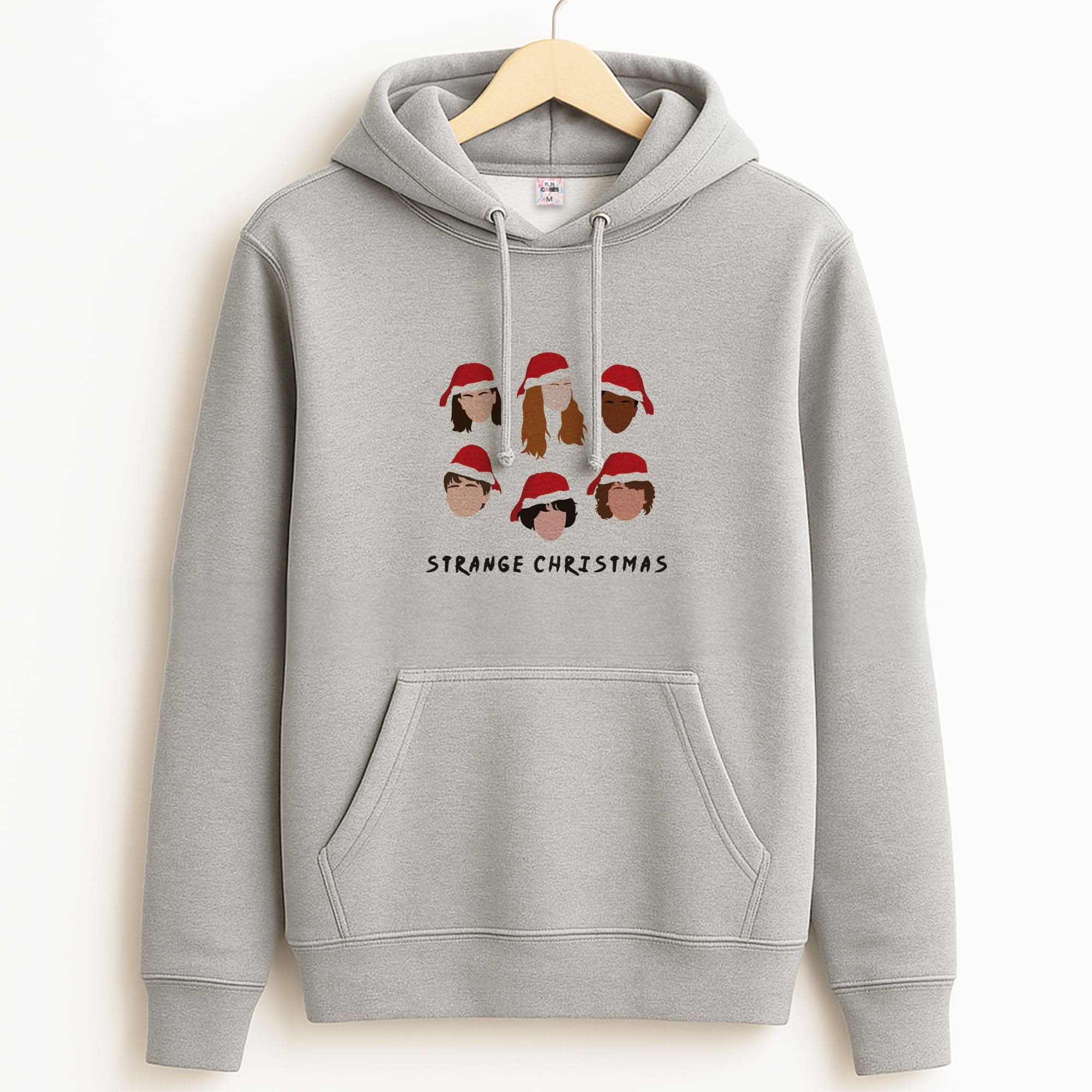 Strange Crew Christmas Unisex Grey Hoodie
