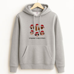 Strange Crew Christmas Unisex Grey Hoodie