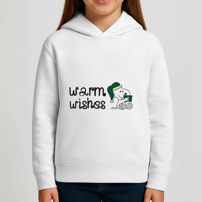 Cartoon Beagle Warm Wishes Girls Hoodie
