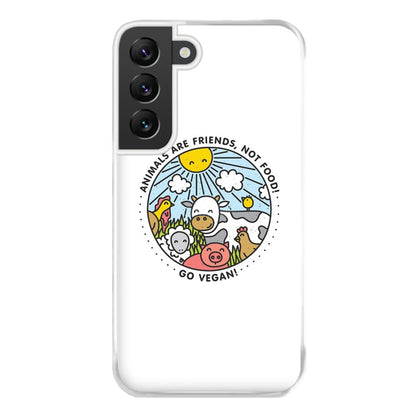 Animals Are Friends, Not Food - Vegan Phone Case