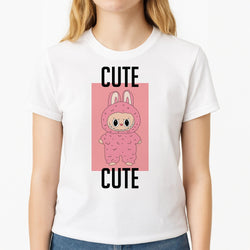 Cute Pink Monster Womens T-Shirt