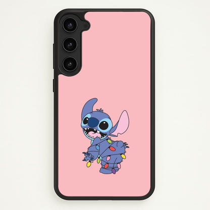 Cute Blue Alien Fairylights Galaxy S23 Case