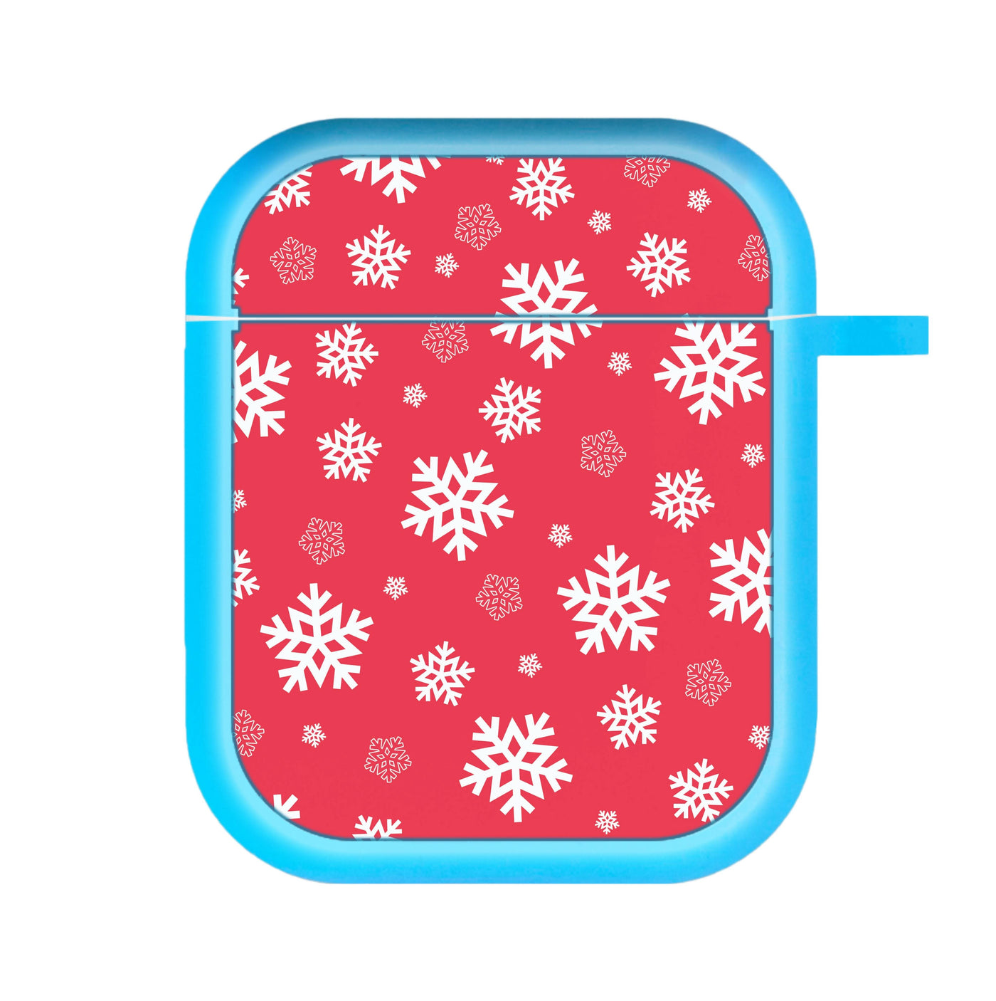 Red Snow Pattern AirPods Case