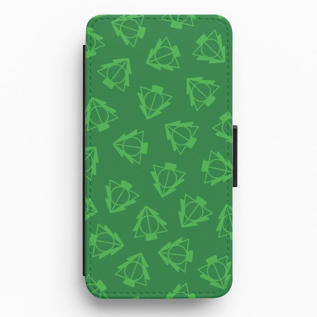 Christmas Tree Wizard Icon Pattern Flip / Wallet Phone Case