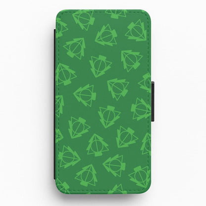 Christmas Tree Wizard Icon Pattern Flip / Wallet Phone Case