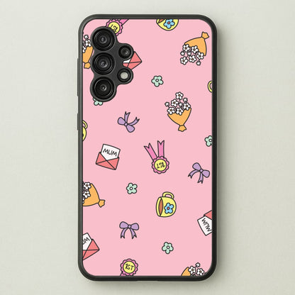 Mum Doodles Pattern Galaxy A13 Case