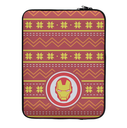 Iron Christmas Pattern Laptop Sleeve