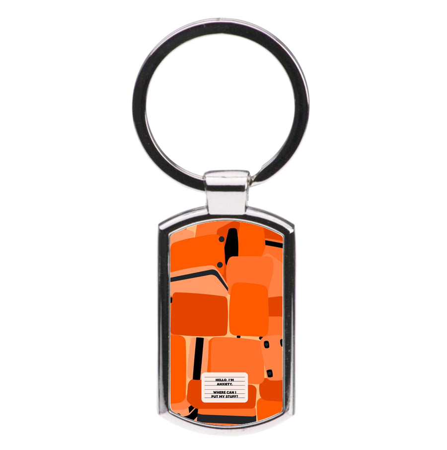 Hello I'm Anxiety - Inside Out Luxury Keyring