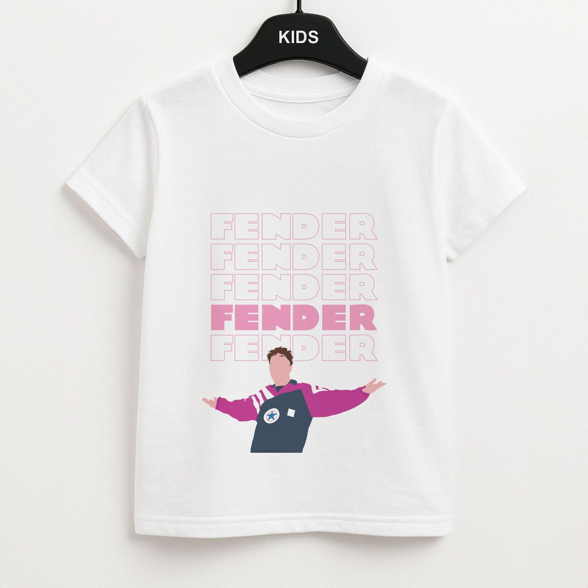 Fender Pink Sports Jersey Kids T-Shirt