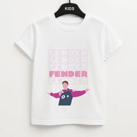 Fender Pink Sports Jersey Kids T-Shirt