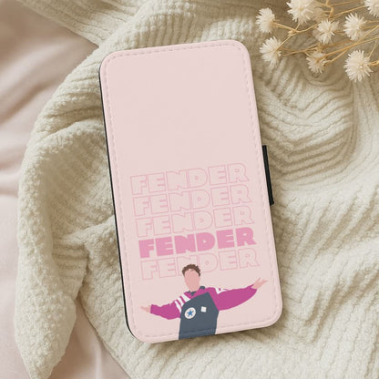 Fender Pink Sports Jersey Leather Phone Case