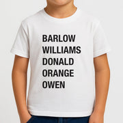 Take Band Members Names Kids T-Shirt 4