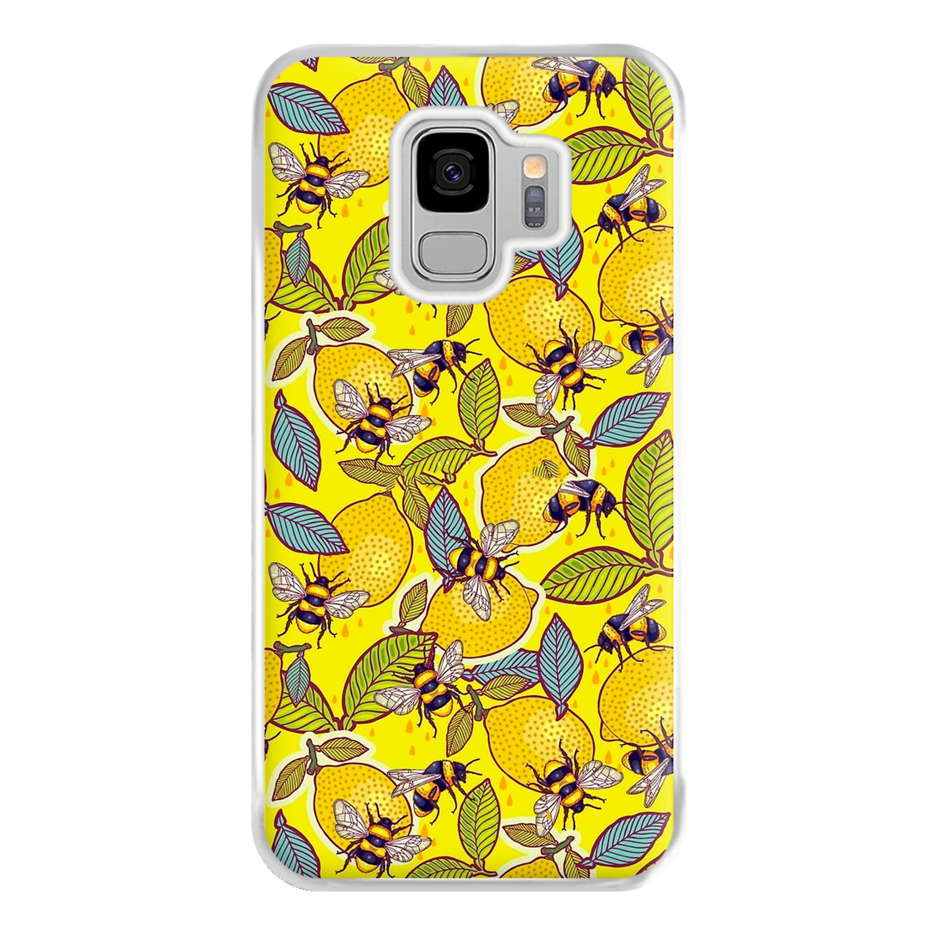 Yellow Lemon and Bee Phone Case