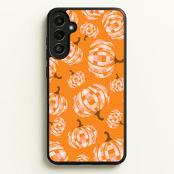 Disco Pumpkins Pattern Galaxy A34 Case