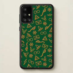 Christmas Wizard Icons Pattern Galaxy A71 Case