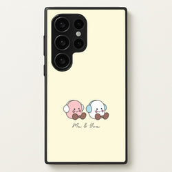 Cute Christmas Marshmellow Plushies Galaxy S24 Ultra Case