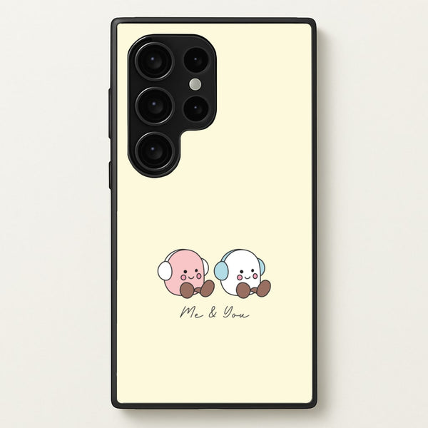 Cute Christmas Marshmellow Plushies Galaxy S24 Ultra Case