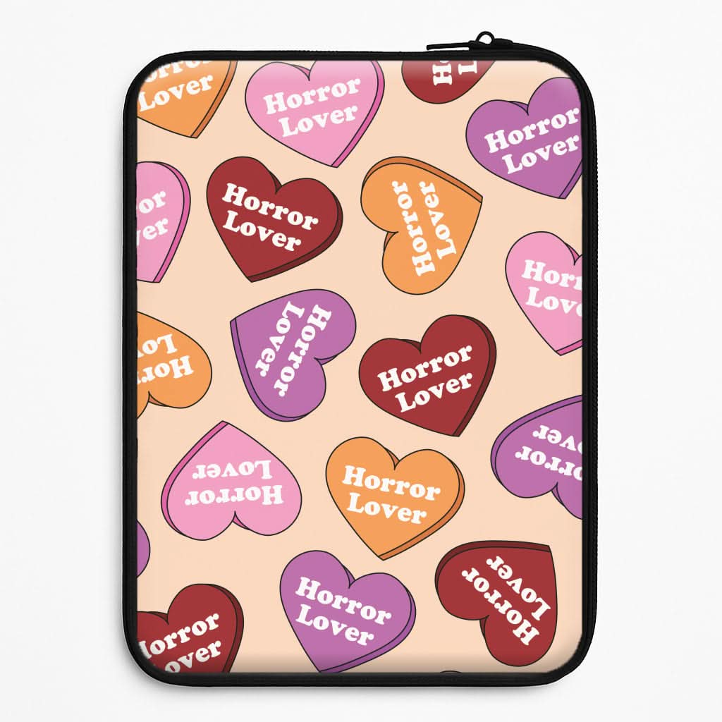 Horror Lover Hearts Pattern Universal Laptop Sleeve