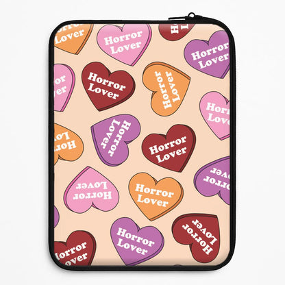 Horror Lover Hearts Pattern Universal Laptop Sleeve