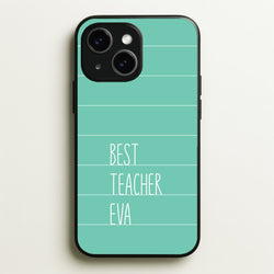 Best Teacher Eva iPhone 15 Case