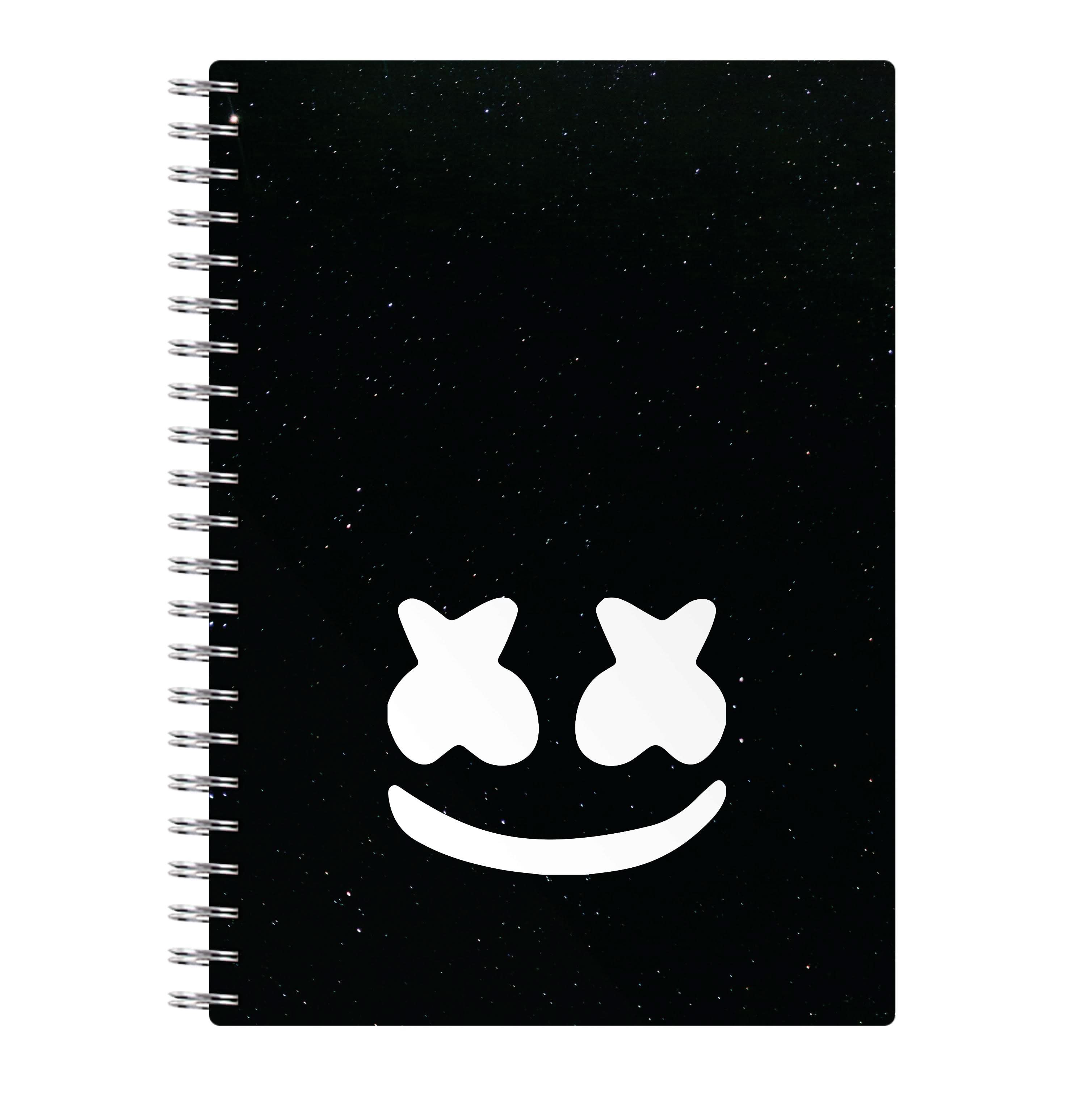 Black And White Helmet In Space  Notebook