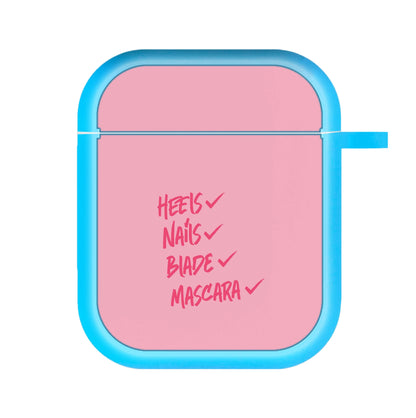 Heels, Nails, Blade, Mascara AirPods Case
