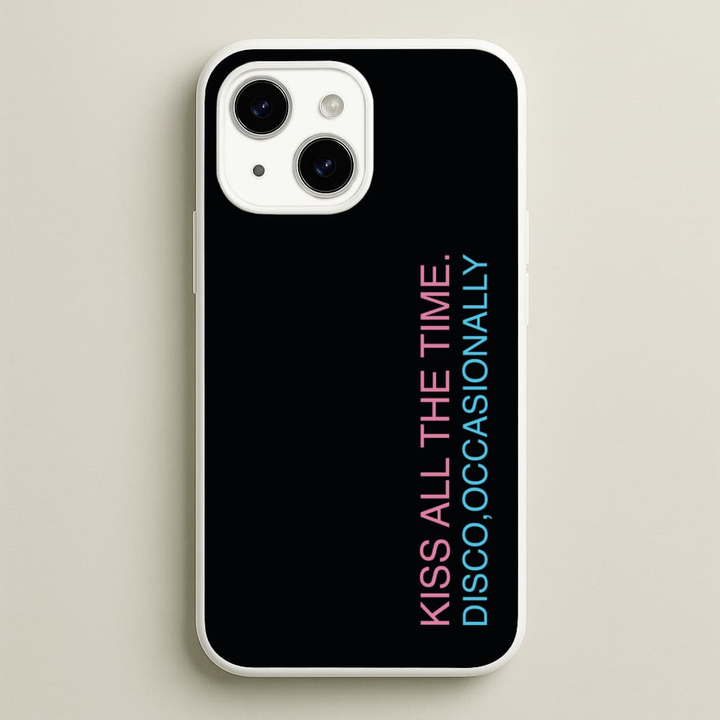 Disco Occasionally Text iPhone 15 Case