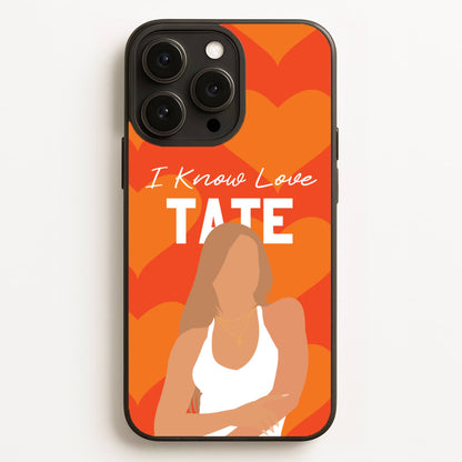 I Know Love Pattern iPhone 16 Pro Max Case
