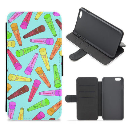 Ice Pop - Ice Cream Patterns Flip / Wallet Phone Case