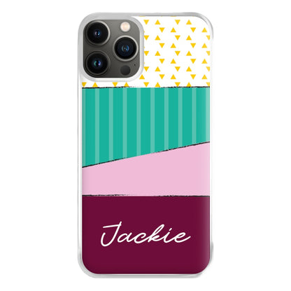 Geometric Patterns Personalised Name iPhone 11 Pro Max Case