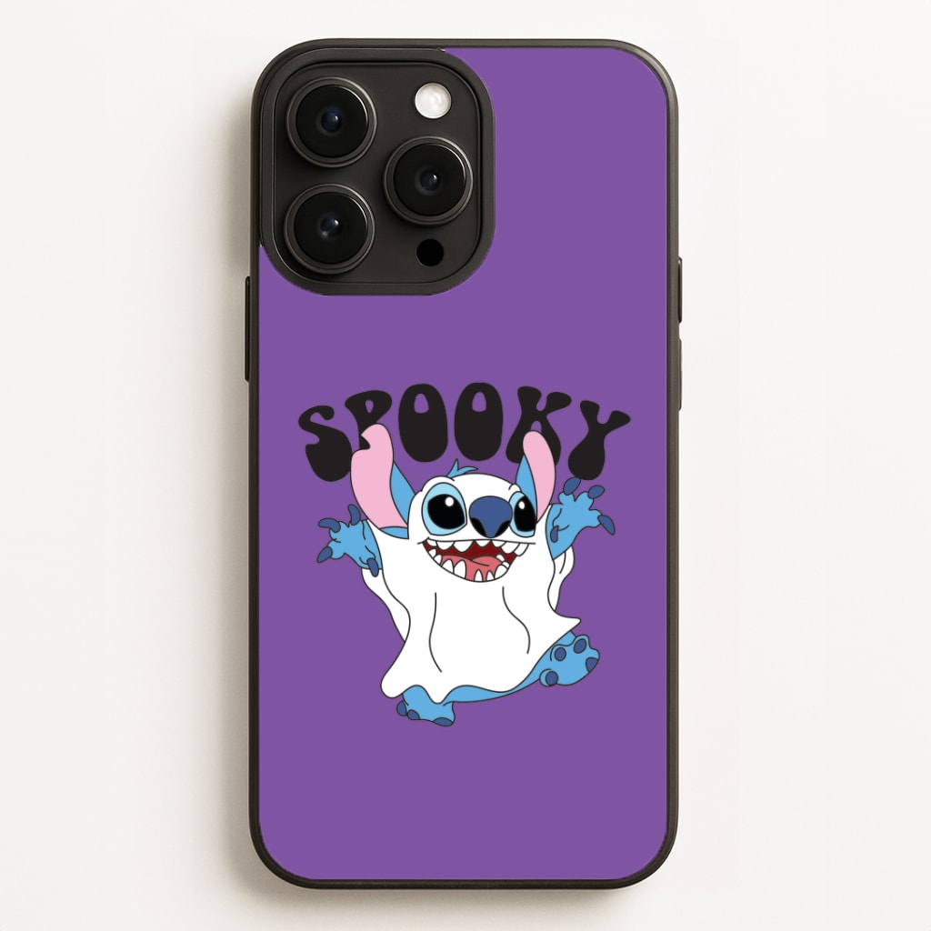 Spooky Cute Blue Alien iPhone 16 Pro Case