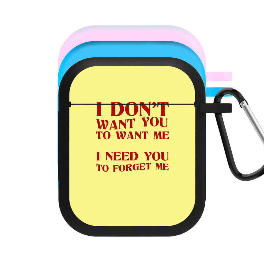 I Don't Want You - Wetleg AirPods Case