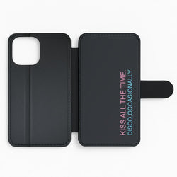 Disco Occasionally Text Flip Phone Case