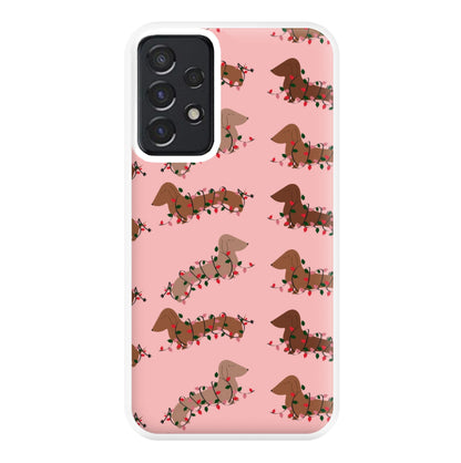 Dachshund Christmas Pattern Phone Case