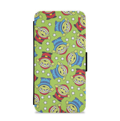 Alien Patterns Flip / Wallet Phone Case