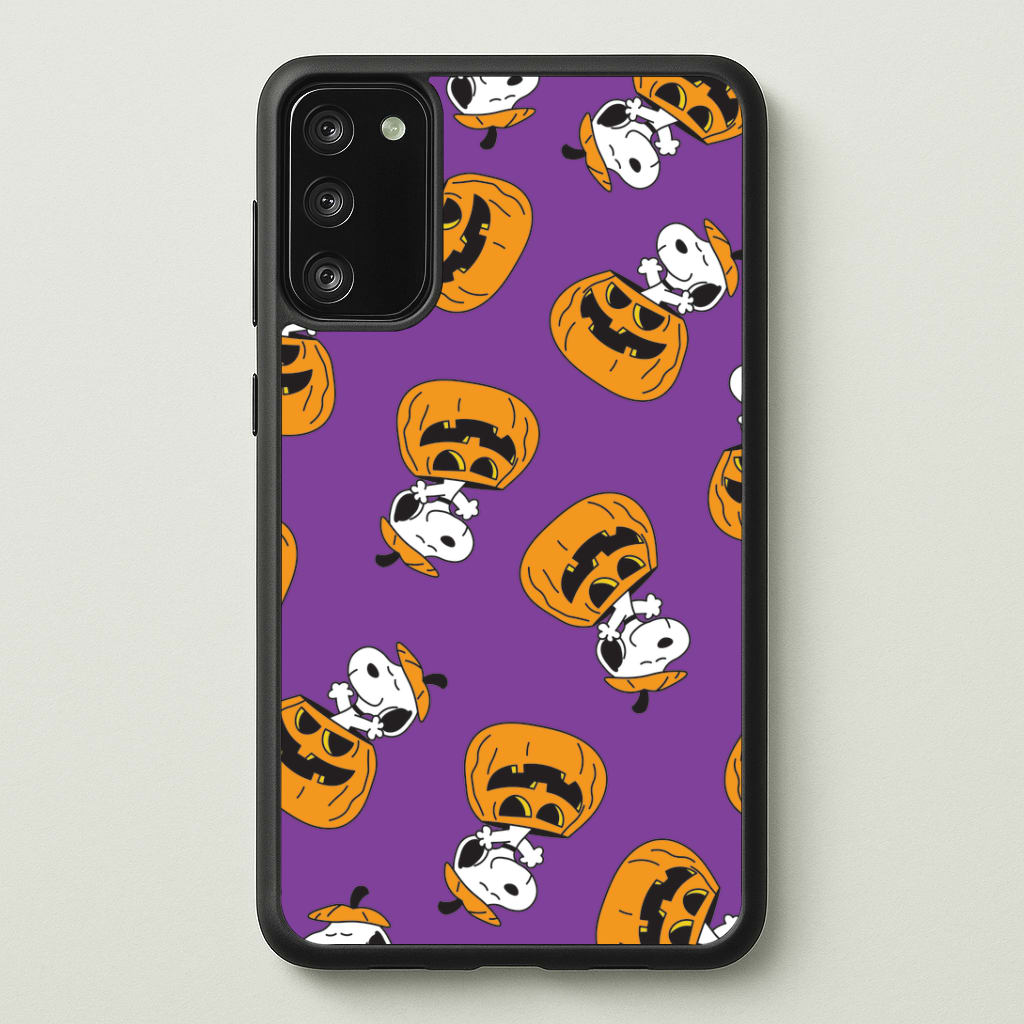 Cartoon Beagle Pumpkin Pattern Galaxy A41 Case
