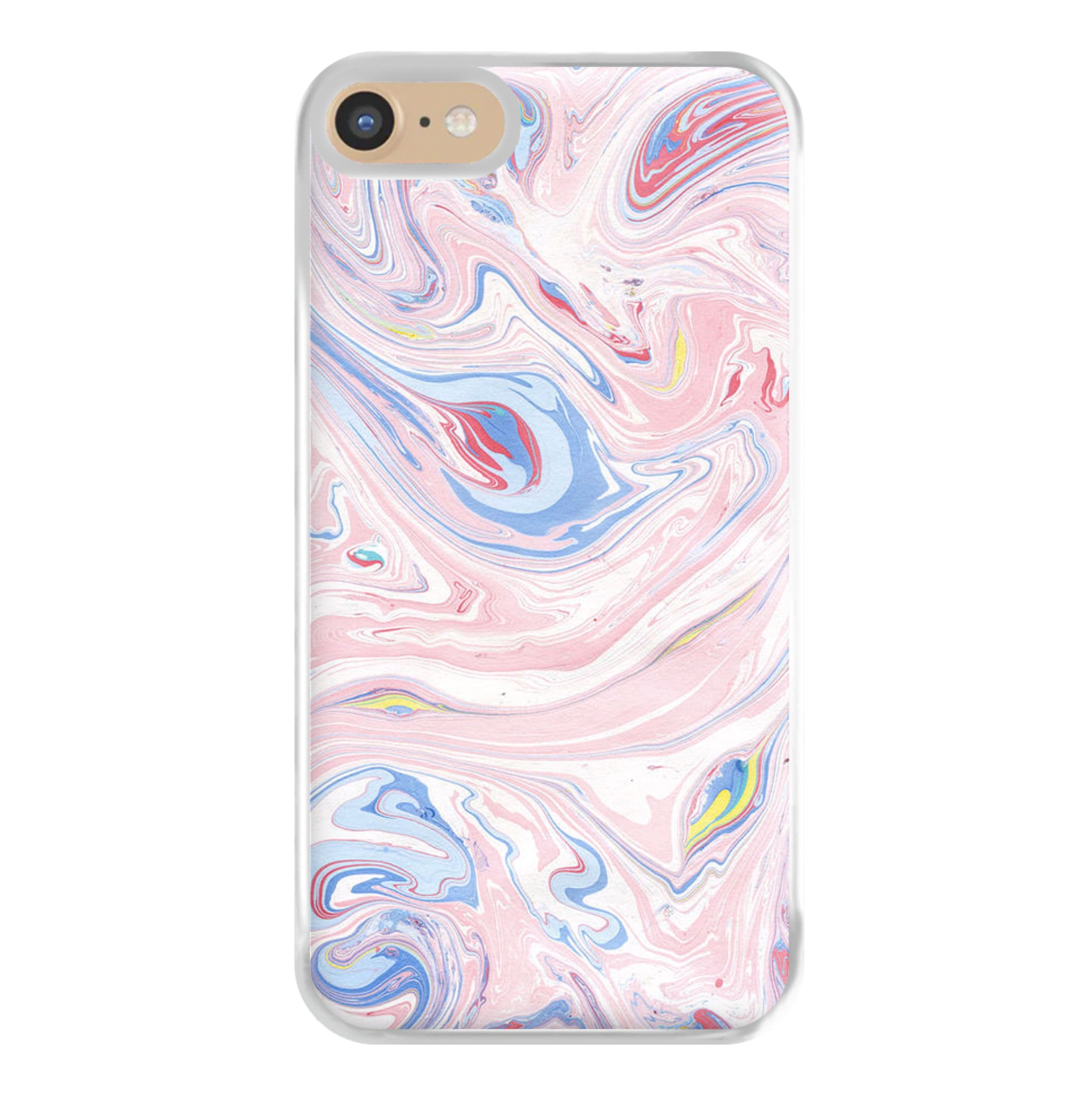 Pink Marble Swirl Phone Case