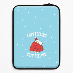 Cozy Feeling Cartoon Beagle Puffer Jacket Universal Laptop Sleeve
