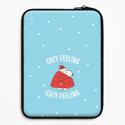 Cozy Feeling Cartoon Beagle Puffer Jacket Universal Laptop Sleeve