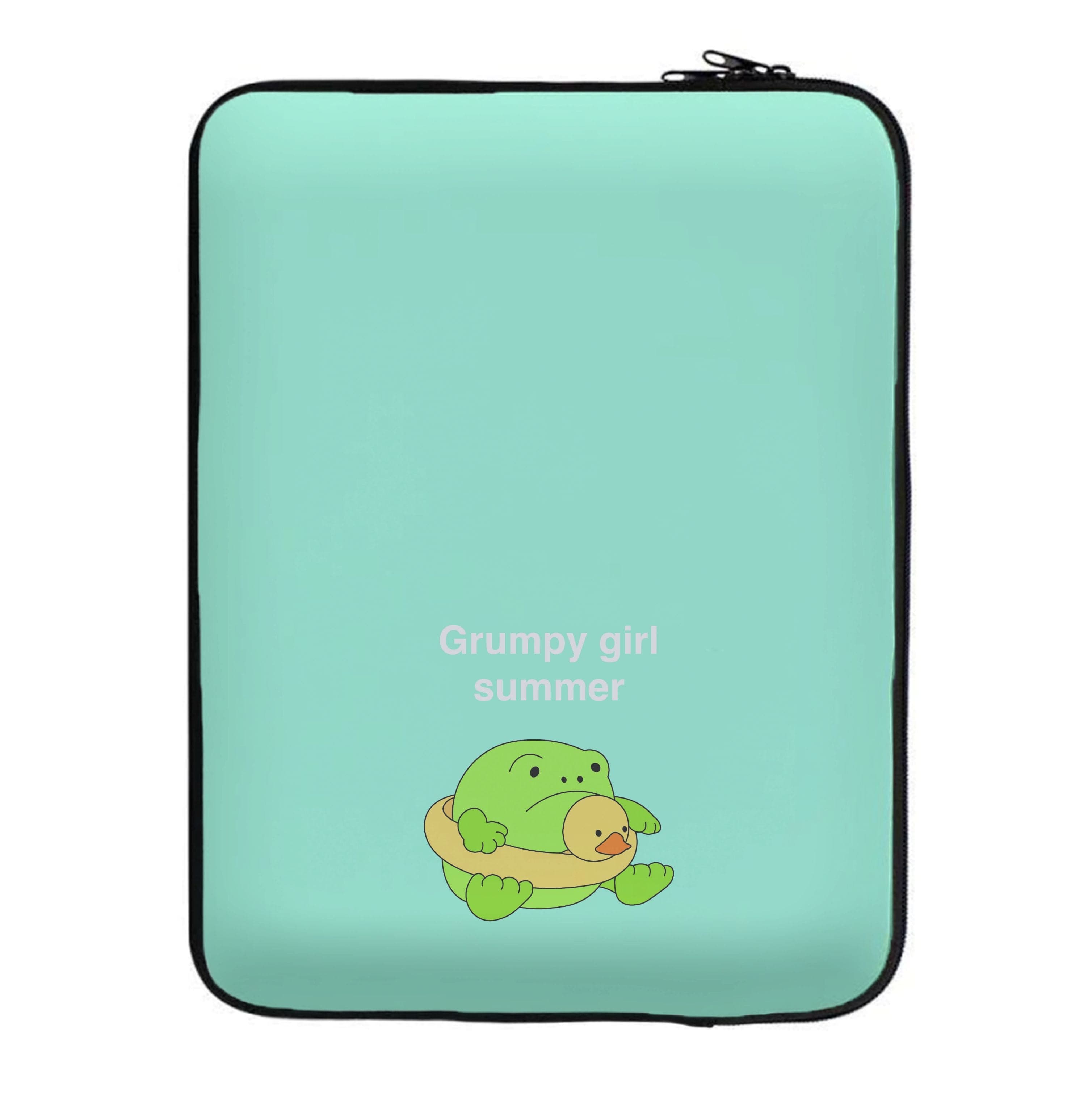 Grumpy Girl Summer - Plushy Laptop Sleeve