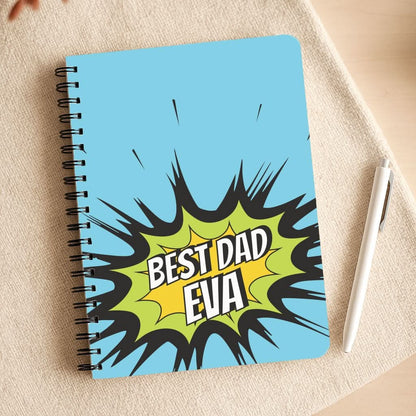 Comic Book Best Dad Eva Notepad