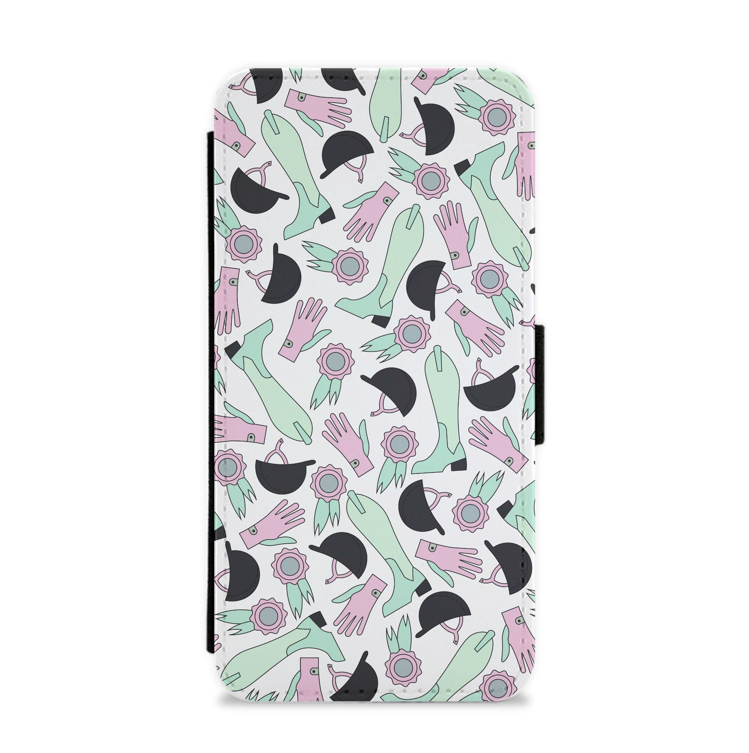 Clothing Patterns - Horses Flip / Wallet Phone Case