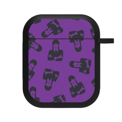 Addams Pattern AirPods Case