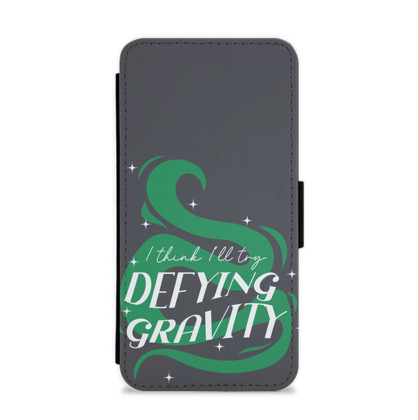 I Think I'll Try Defying Gravity Flip / Wallet Phone Case